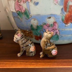 Vintage Bone China Cat figurines